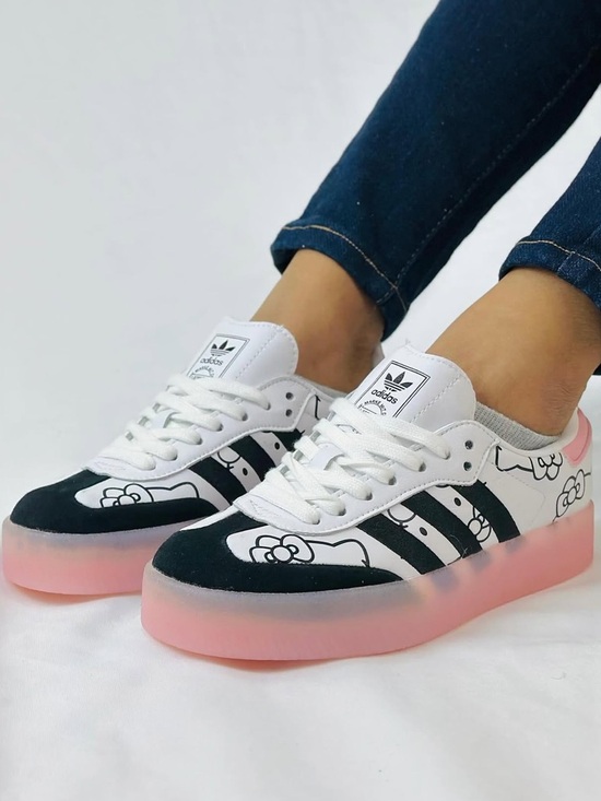 adidas Shoes - Hello Kitty x adidas Wmns Sambae 'White Black Clear Pink' - 9